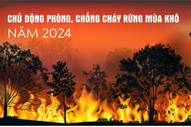 [Infographics] Chủ động phòng, chống cháy rừng mùa khô năm 2024