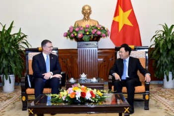 Phó Thủ tướng, Bộ trưởng Ngoại giao Phạm Bình Minh tiếp Đại sứ Hoa Kỳ