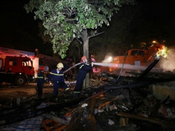 Cháy các kiốt tại huyện Định Hóa gây thiệt hại nhiều tài sản