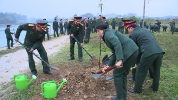 Bộ Chỉ huy Quân sự tỉnh Thái Nguyên tổ chức Tết trồng cây