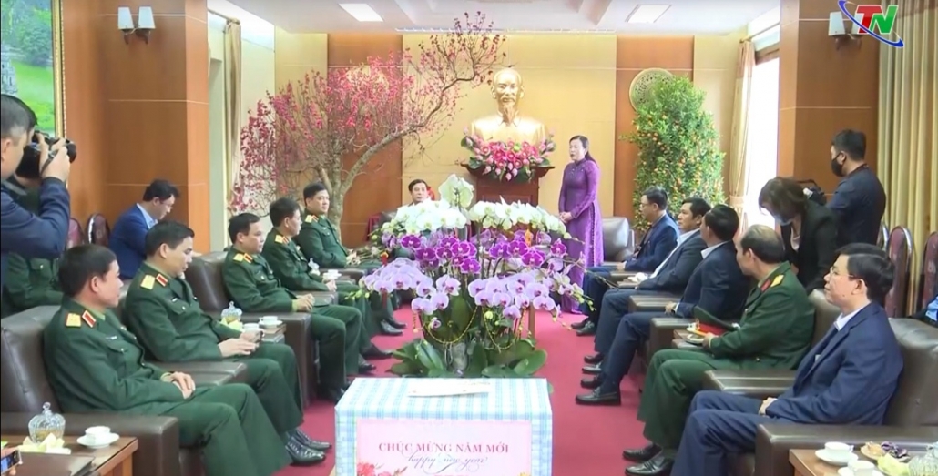 Lãnh đạo Bộ Quốc phòng thăm và chúc Tết tại Thái Nguyên