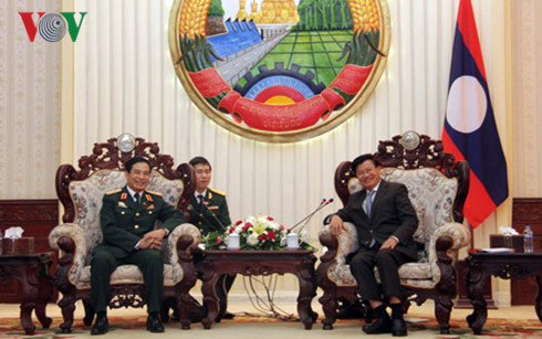 Tăng cường hợp tác quốc phòng, củng cố hợp tác toàn diện Việt Nam–Lào