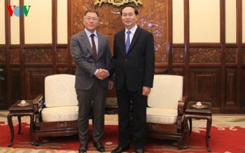 Chủ tịch nước Trần Đại Quang tiếp Phó Chủ tịch tập đoàn Hyundai