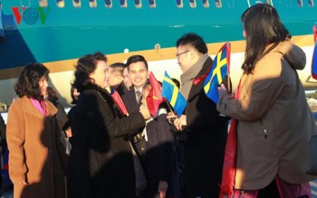 Chủ tịch Quốc hội Nguyễn Thị Kim Ngân đến Vương quốc Thụy Điển