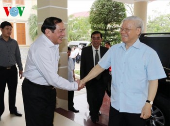 Tổng Bí thư Nguyễn Phú Trọng thăm và làm việc tại Quảng Trị