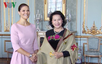 Chủ tịch Quốc hội Nguyễn Thị Kim Ngân chào xã giao công chúa Thụy Điển