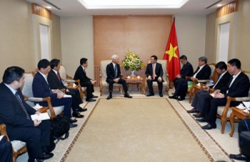 Phó Thủ tướng Vương Đình Huệ tiếp lãnh đạo Ngân hàng Sumitomo Mitsui