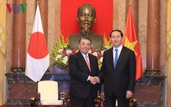 Chủ tịch nước Trần Đại Quang tiếp Chủ tịch Hạ viện Nhật Bản
