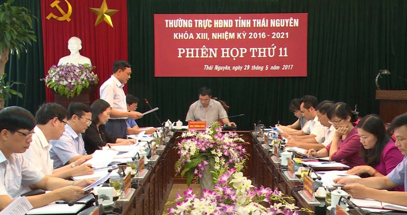 Phiên họp thứ 11, Thường trực HĐND tỉnh Thái Nguyên - Xem xét, quyết định một số nội dung thuộc thẩm quyền