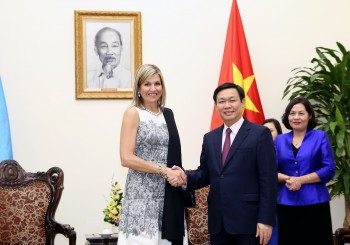 Phó Thủ tướng Vương Đình Huệ tiếp Hoàng hậu Hà Lan
