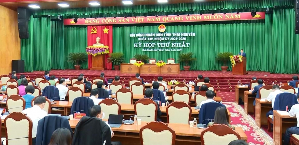 Khai mạc Kỳ họp thứ nhất, HĐND tỉnh Thái Nguyên khóa XIV - đã psts 21.6