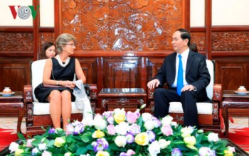 Chủ tịch nước Trần Đại Quang tiếp Đại sứ 4 nước