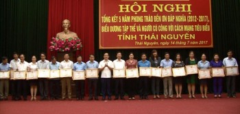 Thái Nguyên: Tổng kết 5 năm phong trào Đền ơn đáp nghĩa