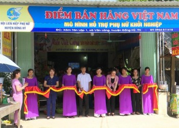 Hội Liên hiệp Phụ nữ huyện Đồng Hỷ ra mắt "Điểm bán hàng Việt Nam"