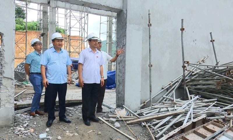 Lãnh đạo tỉnh kiểm tra tiến độ xây dựng Khu hành chính mới huyện Đồng Hỷ
