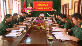 Đảng ủy Quân sự huyện Phú Bình triển khai Nghị quyết 6 tháng cuối năm 2020