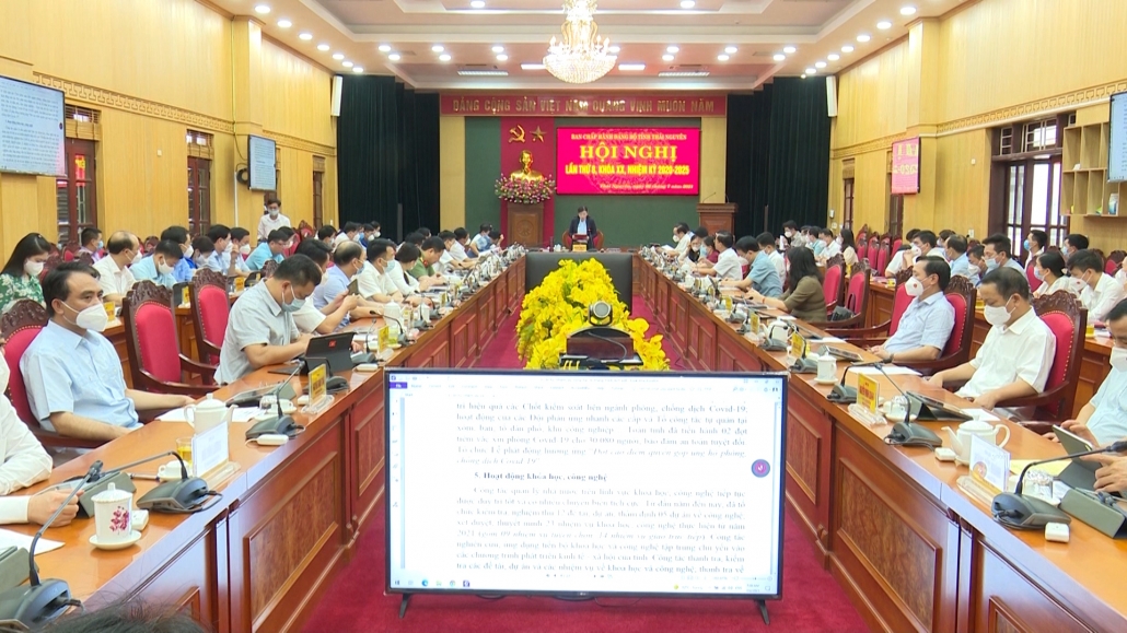 Hội nghị Ban Chấp hành Đảng bộ tỉnh lần thứ 8, khóa XX, nhiệm kỳ 2020 - 2025.