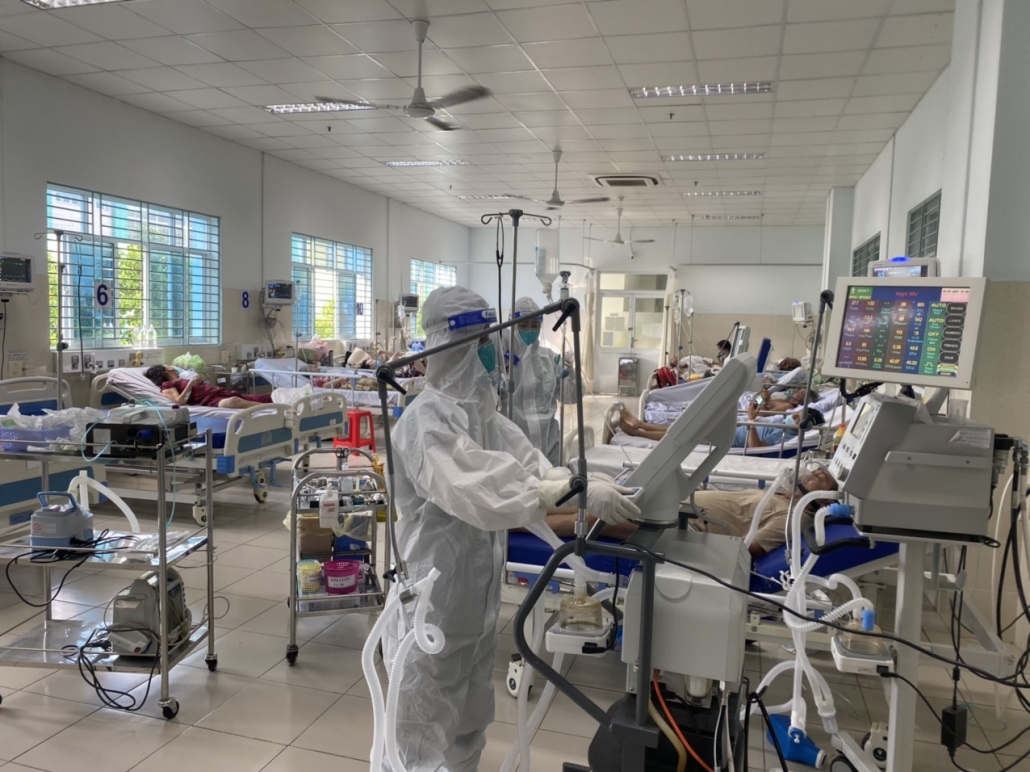 Đoàn tình nguyện y tế tỉnh Thái Nguyên tham gia điều trị bệnh nhân mắc COVID-19 tại TP Hồ Chí Minh