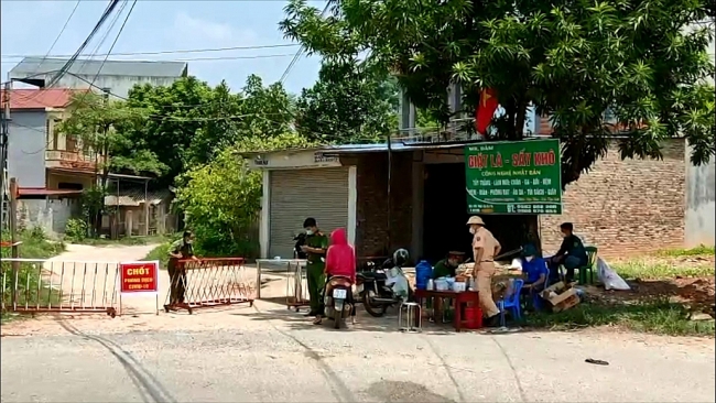 Phú Bình: Phong tỏa khu dân cư liên quan đến ca nghi mắc COVID-19