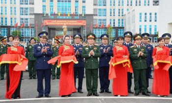 Đại tướng Ngô Xuân Lịch cắt băng khánh thành trụ sở mới của Bộ tư lệnh Cảnh sát biển