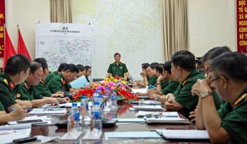 Đoàn công tác Bộ Tổng tham mưu làm việc với Bộ tư lệnh Quân khu 9