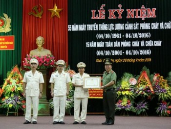 Cảnh sát Phòng cháy chữa cháy Thái Nguyên kỷ niệm 55 năm Ngày truyền thống