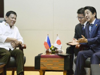 Nhật Bản sẽ nêu vấn đề Biển Đông trong chuyến thăm của ông Duterte