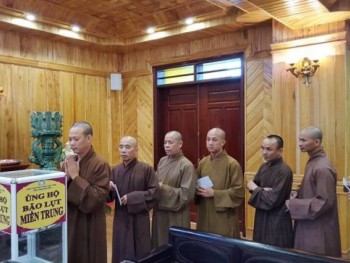 Thái Nguyên: Ban Trị sự Giáo hội Phật giáo ủng hộ đồng bào miền Trung 100 triệu đồng