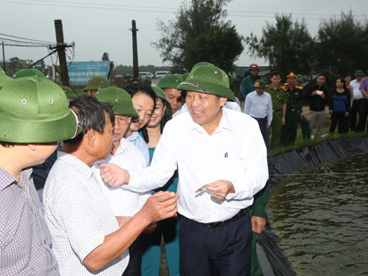 Phó Thủ tướng Thường trực kiểm tra công tác bồi thường thiệt hại tại Hà Tĩnh