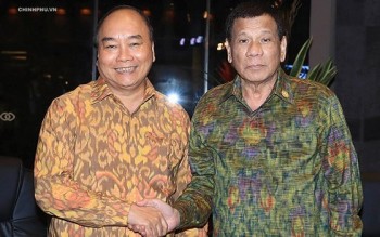 Thủ tướng Nguyễn Xuân Phúc gặp song phương với Tổng thống Philippines
