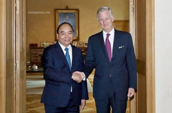 Thủ tướng Nguyễn Xuân Phúc hội kiến Nhà vua Bỉ