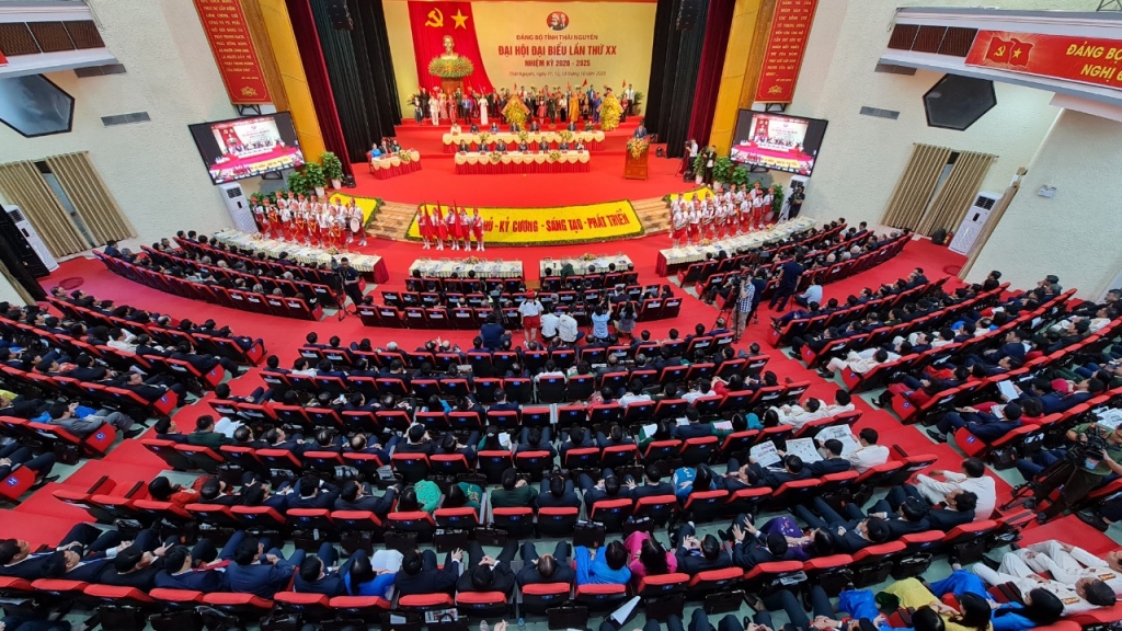 [Trực tuyến] Khai mạc Đại hội đại biểu Đảng bộ tỉnh Thái Nguyên lần thứ XX, nhiệm kỳ 2020-2025