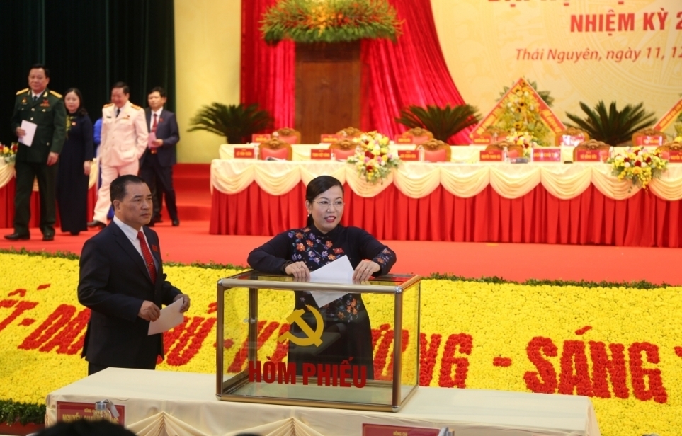 Bầu Ban Chấp hành Đảng bộ tỉnh Thái Nguyên khóa XX, nhiệm kỳ 2020-2025