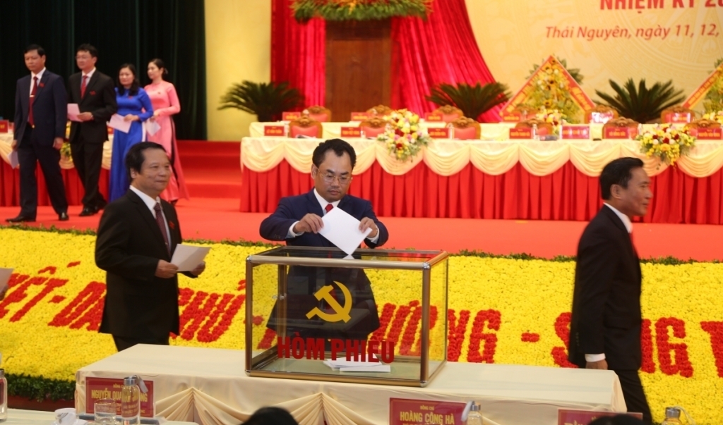 Bầu Ban Chấp hành Đảng bộ tỉnh Thái Nguyên khóa XX, nhiệm kỳ 2020-2025
