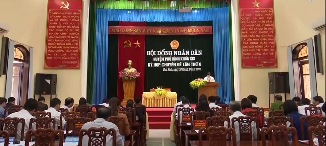 Kỳ họp chuyên đề lần thứ 6, HĐND huyện Phú Bình khóa XIX