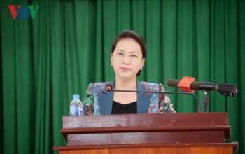 Chủ tịch Quốc hội tiếp xúc cử tri tại huyện Phong Điền, Cần Thơ