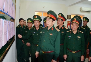 Thượng tướng Phan Văn Giang kiểm tra một số đơn vị trên địa bàn tỉnh Quảng Ninh