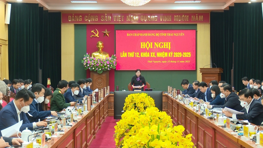 Hội nghị Ban Chấp hành Đảng bộ tỉnh lần thứ 12, khoá XX, nhiệm kỳ 2020-2025