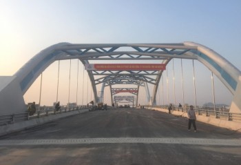 Công trình cầu Bến Tượng, TP Thái Nguyên: Sẵn sàng cho Lễ thông xe kỹ thuật