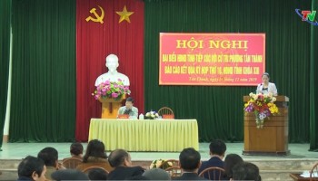 Đại biểu HĐND tỉnh tiếp xúc với cử tri phường Tân Thành, TP Thái Nguyên