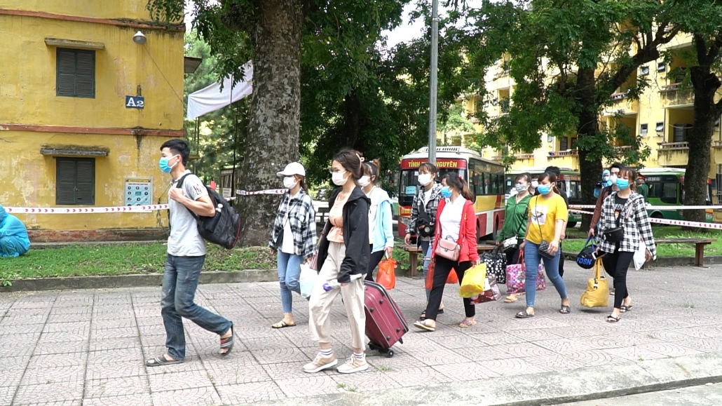[Photo] Ngày 15/6 bắt đầu đón người lao động tại Bắc Giang trở về Thái Nguyên