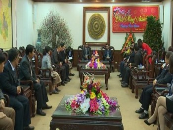 Lãnh đạo tỉnh Hủa Phăn, Lào thăm và chúc tết lãnh đạo tỉnh Thái Nguyên