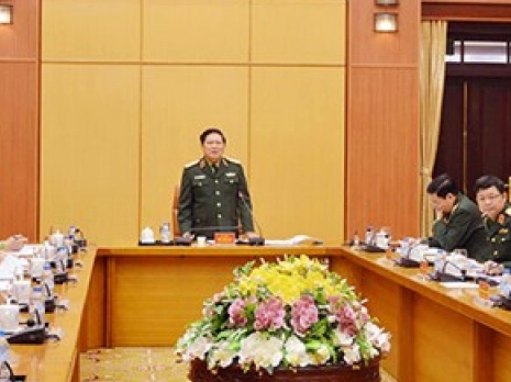 Đại tướng Ngô Xuân Lịch làm việc với Tổng cục Chính trị và Tổng cục Hậu cần