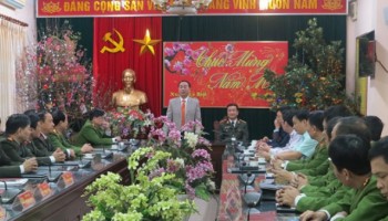 Các đồng chí lãnh đạo tỉnh chúc tết các đơn vị nhân dịp Tết Nguyên đán Kỷ Hợi 2019