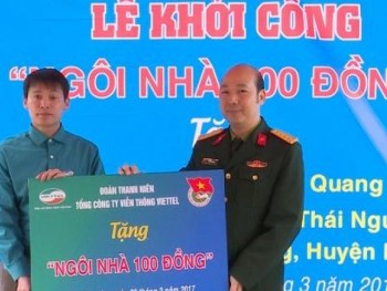 Chi nhánh Viettel Thái Nguyên khởi công "Ngôi nhà 100 đồng"