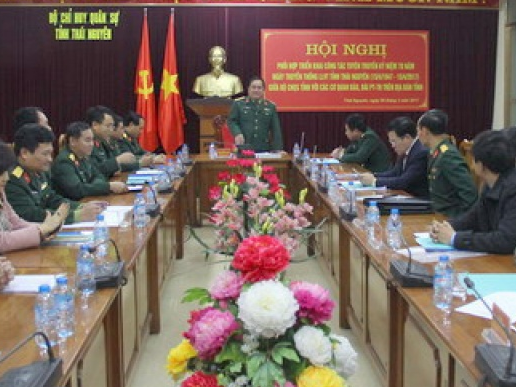 Triển khai các hoạt động tuyên truyền kỷ niệm 70 năm Ngày truyền thống lực lượng Vũ trang tỉnh Thái Nguyên
