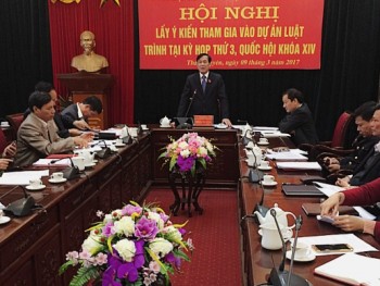Đoàn Đại biểu Quốc hội tỉnh Thái Nguyên tổ chức Hội nghị lấy ý kiến tham gia xây dựng luật