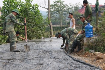 Phú Lương: Ban Chỉ huy Quân sự huyện đẩy mạnh phong trào thi đua xây dựng Nông thôn mới