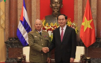 Chủ tịch nước tiếp Bộ trưởng các lực lượng vũ trang cách mạng Cuba
