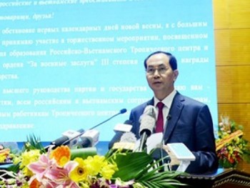 Chủ tịch nước dự kỷ niệm 30 năm thành lập Trung tâm Nhiệt đới Việt-Nga